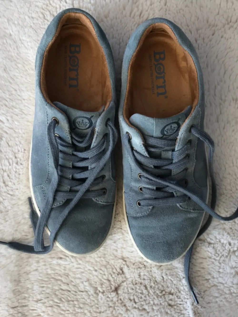 Born Blue Suede Sneakers size 8M